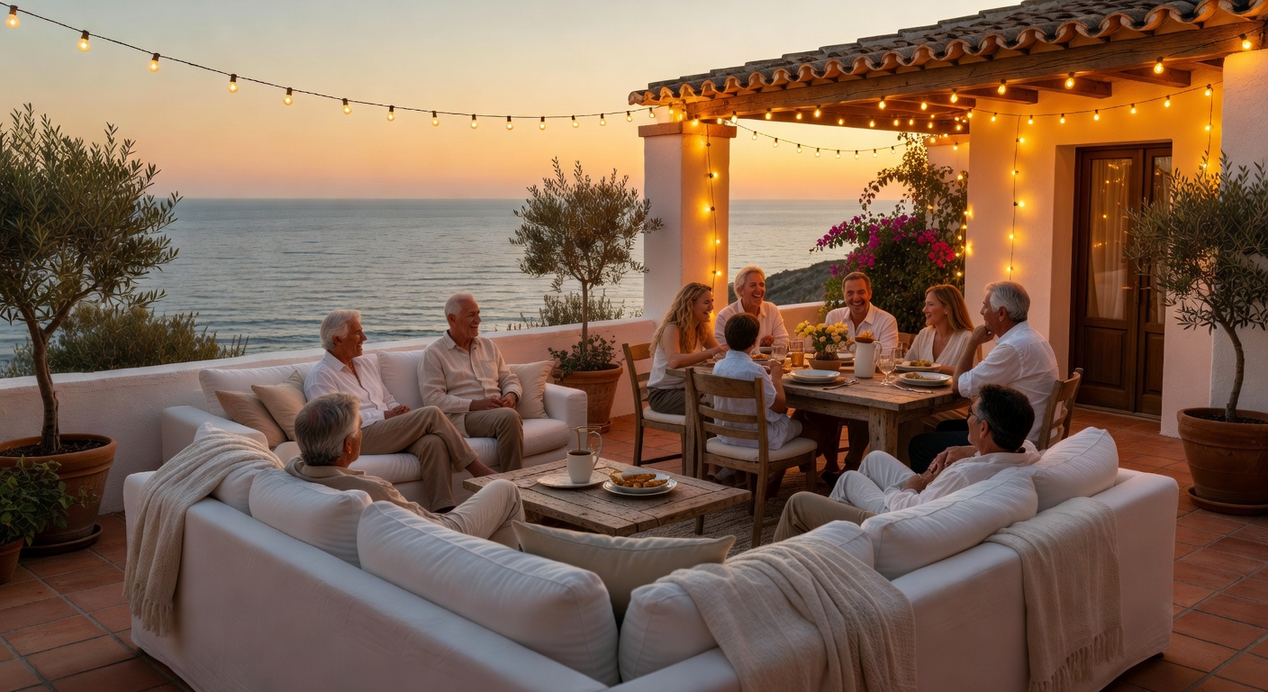 Villa terrace dining